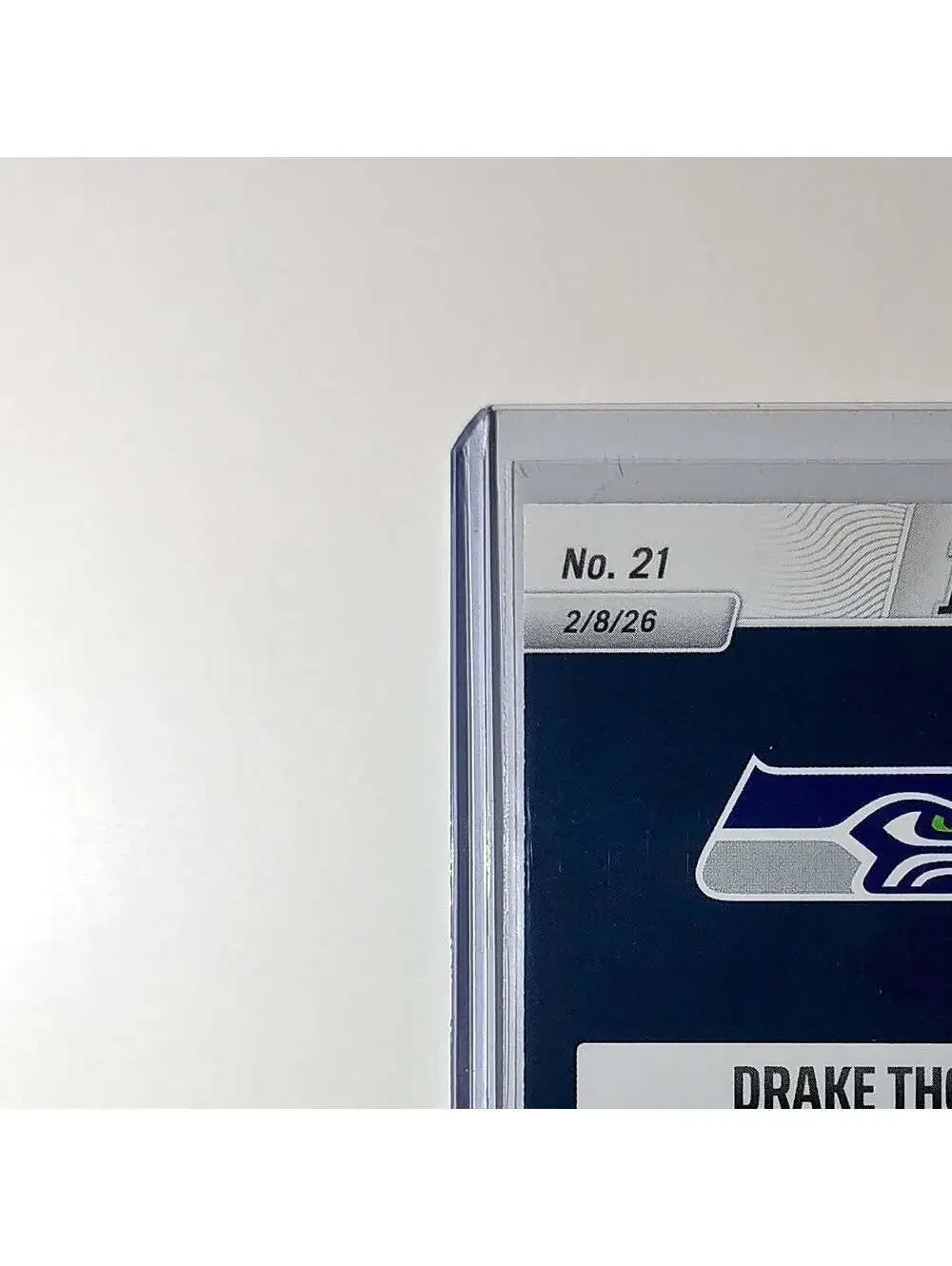 Drake Thomas 2026 Panini NFL Super Bowl LIX Champions #21 Card Seattle Seahawks